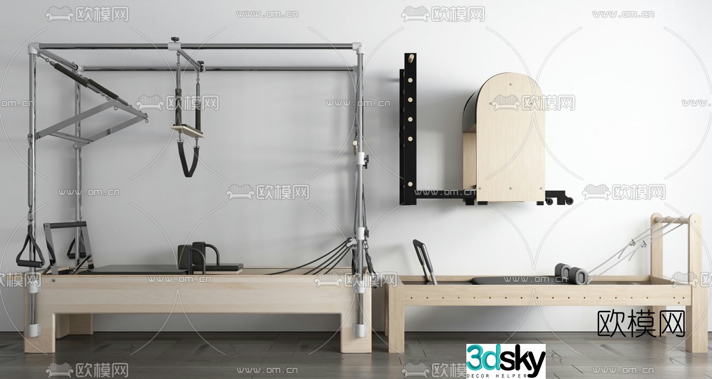 Modern medical equipment rehabilitation bed 3d model
