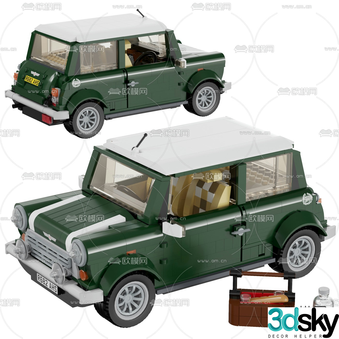 Hyundai Kupur car toy 3d model
