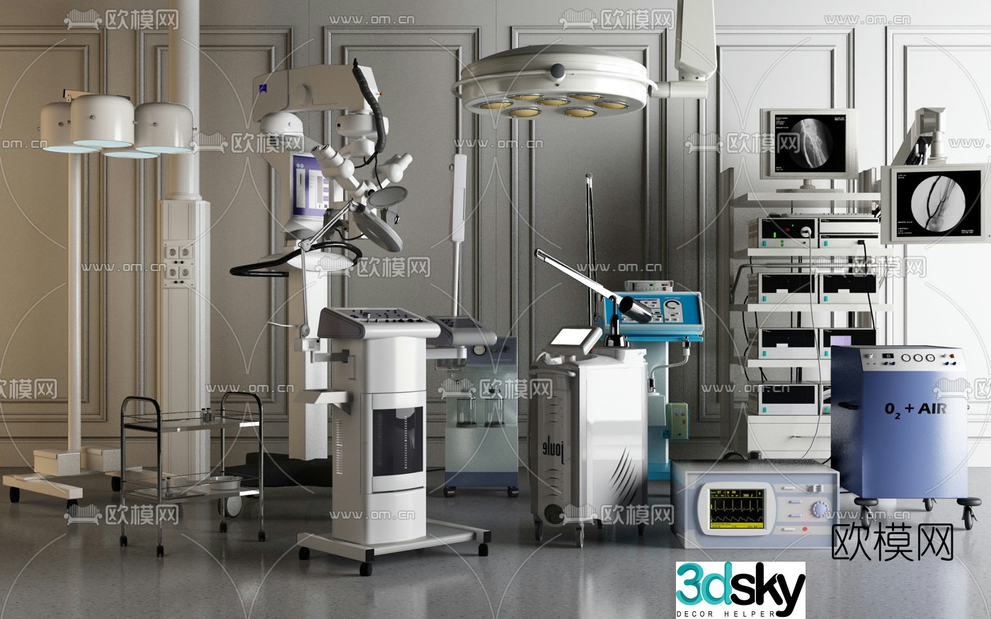 Modern medical equipment 3d model