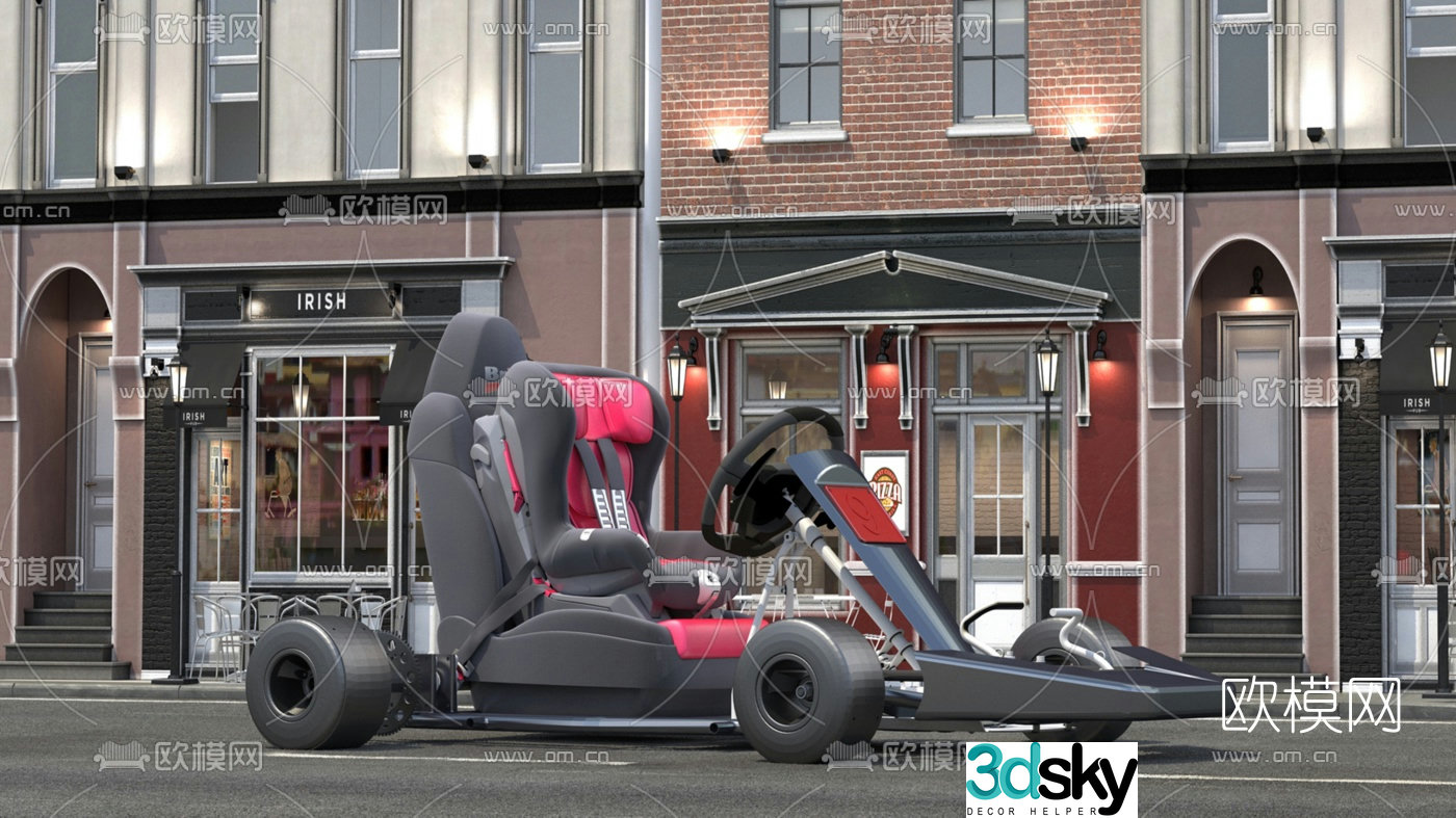 Modern kart 3d model