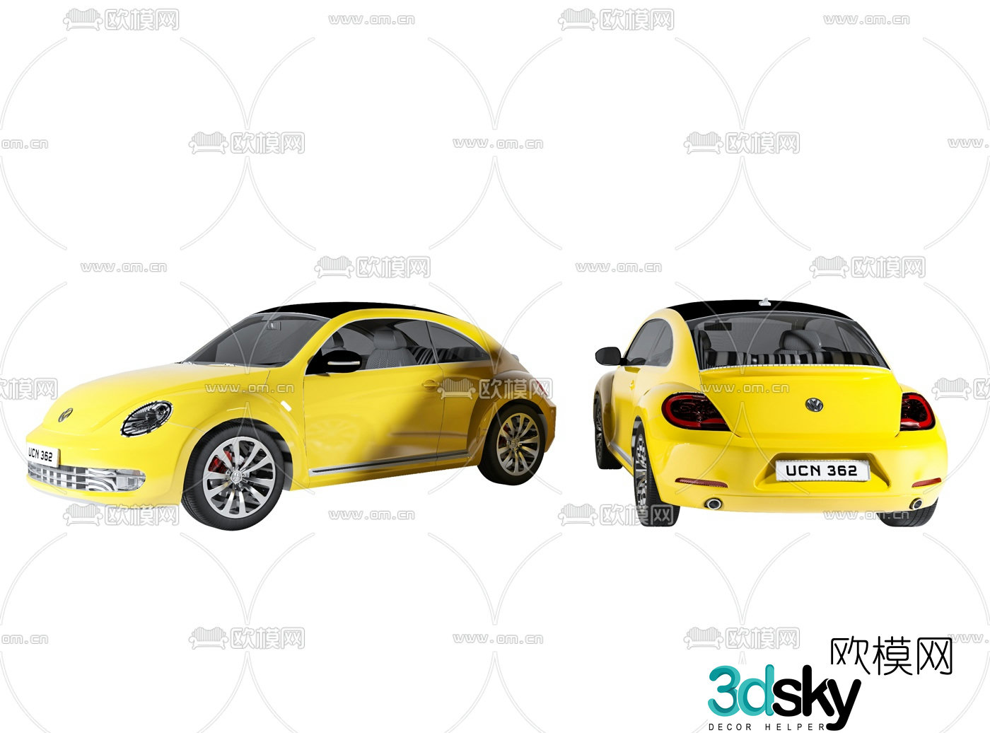 modern car 3d model