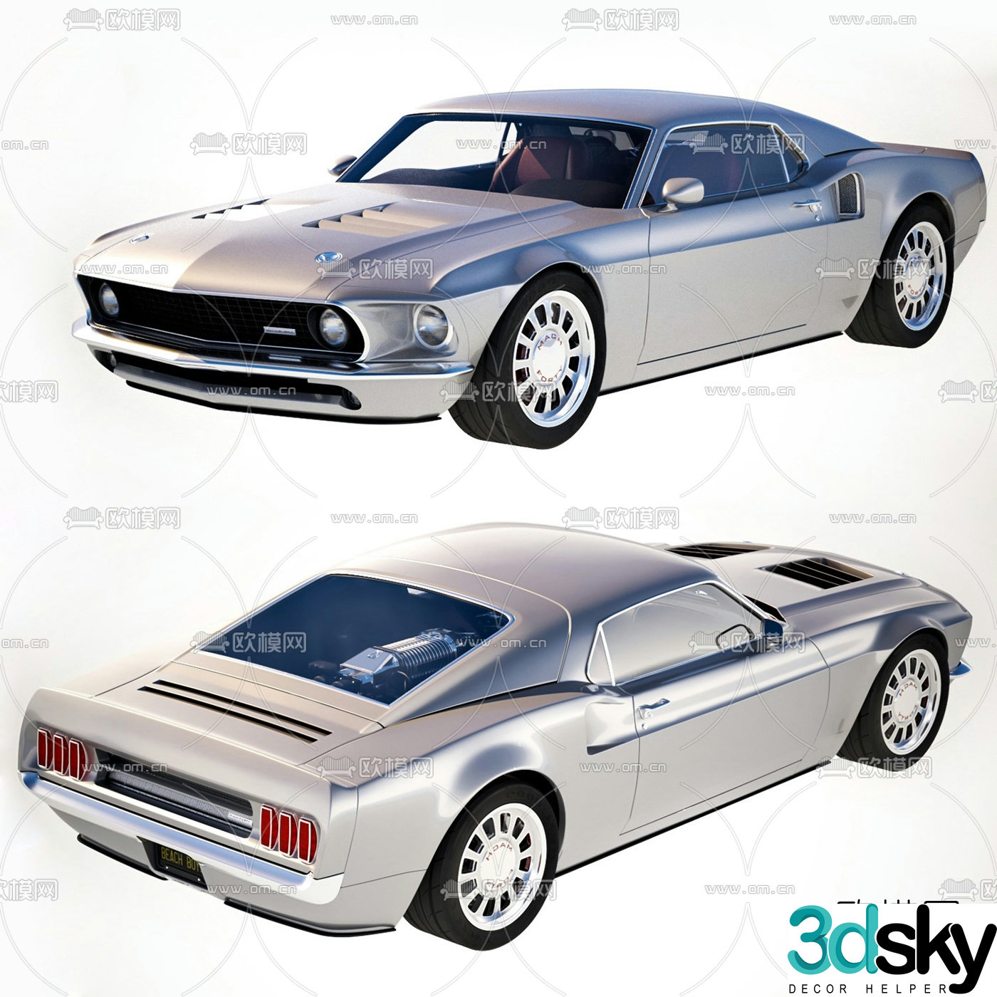 Modern sports car car 3d model
