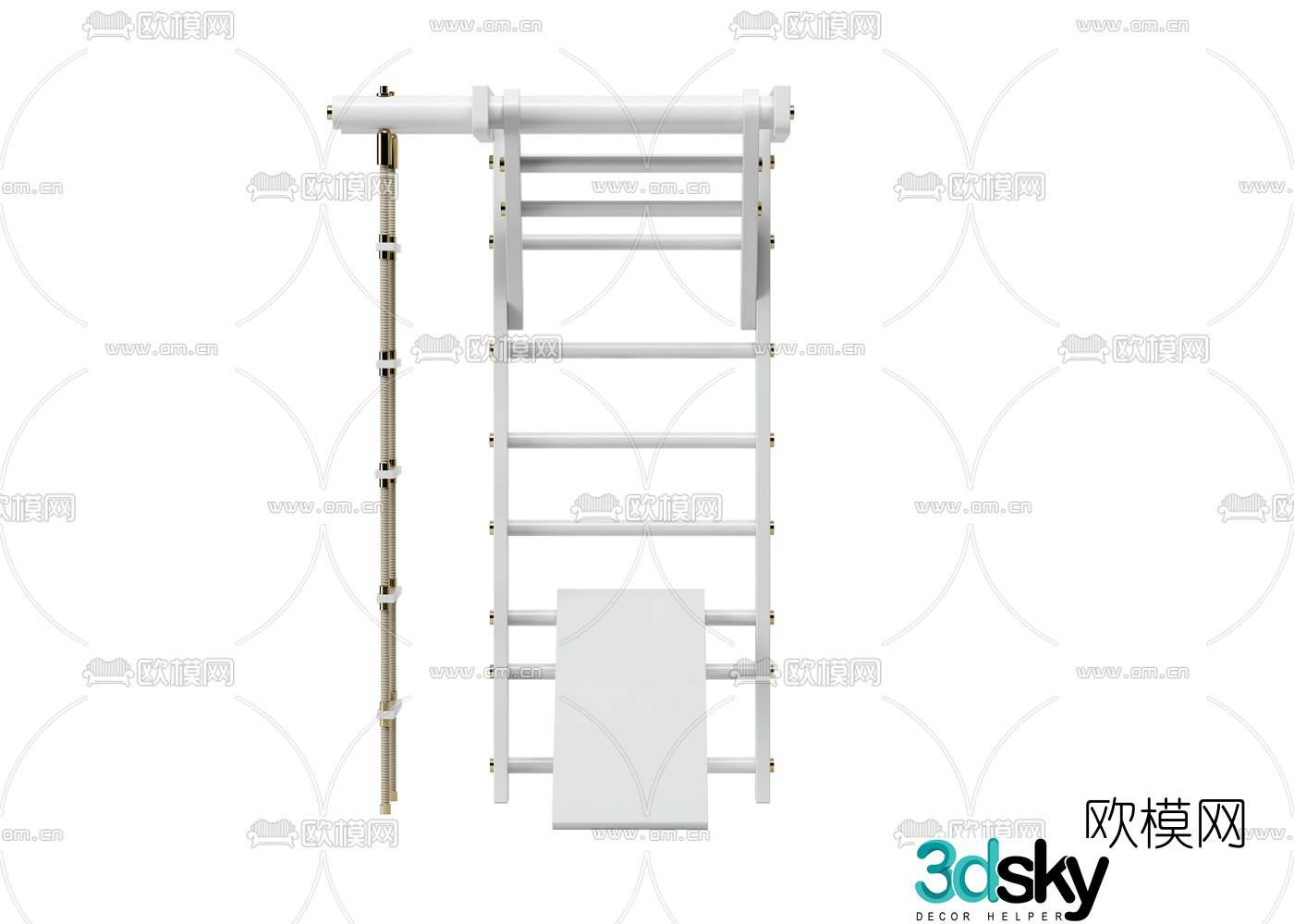 Modern children's climbing ladder 3d model