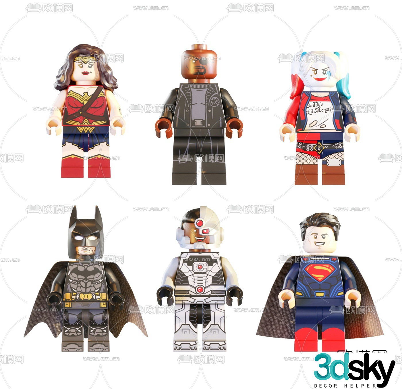 Modern cartoon toy 3d model