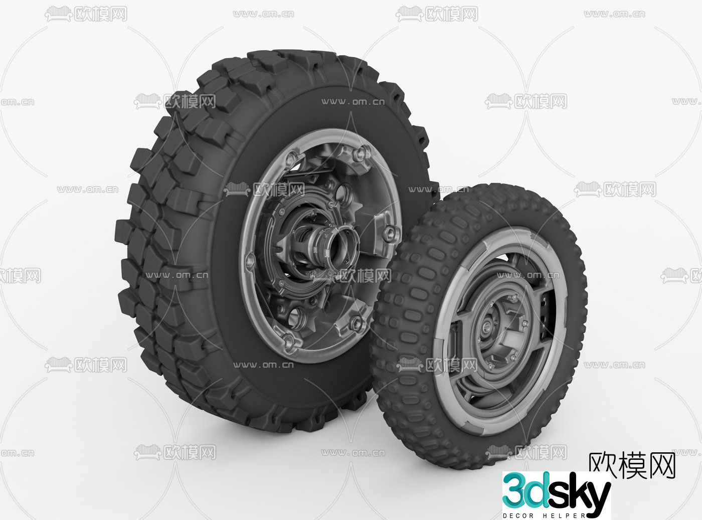 modern tire 3d model