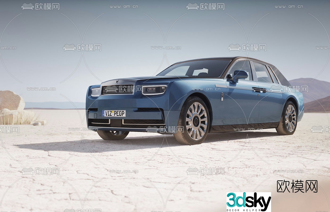 Modern luxury car 3d model