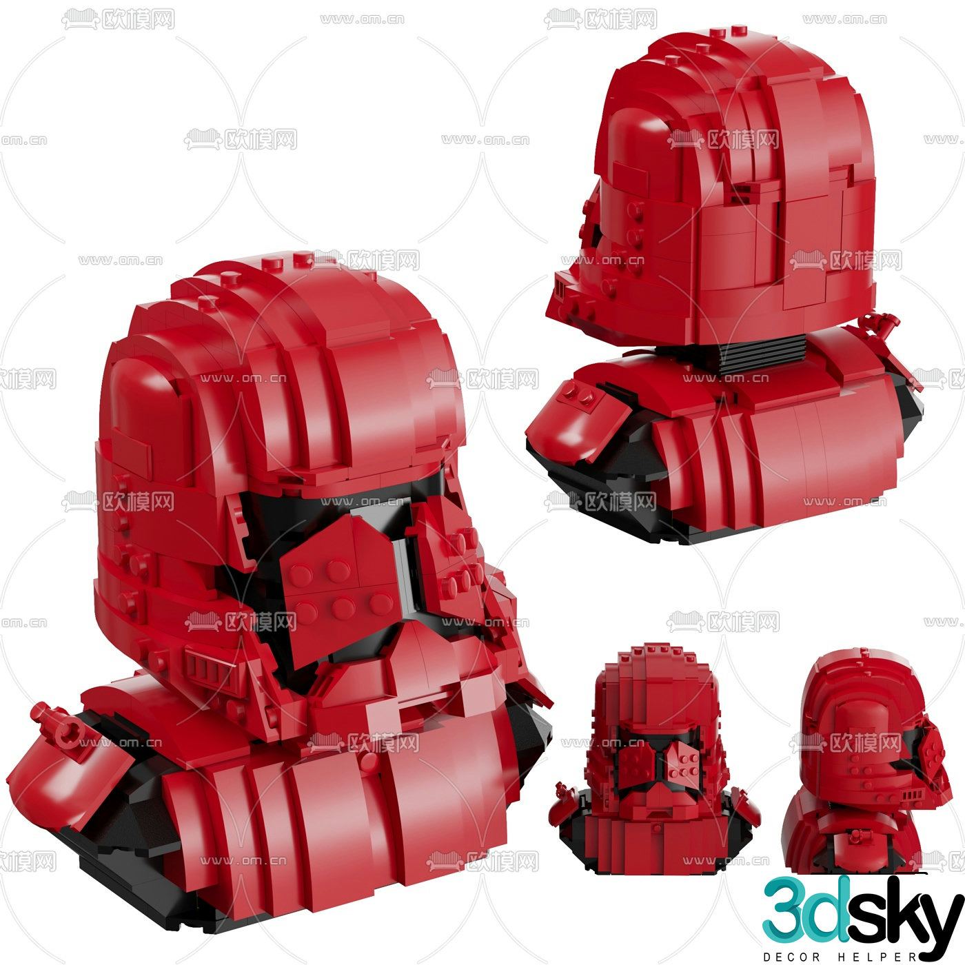 Modern Star Wars toys 3d model