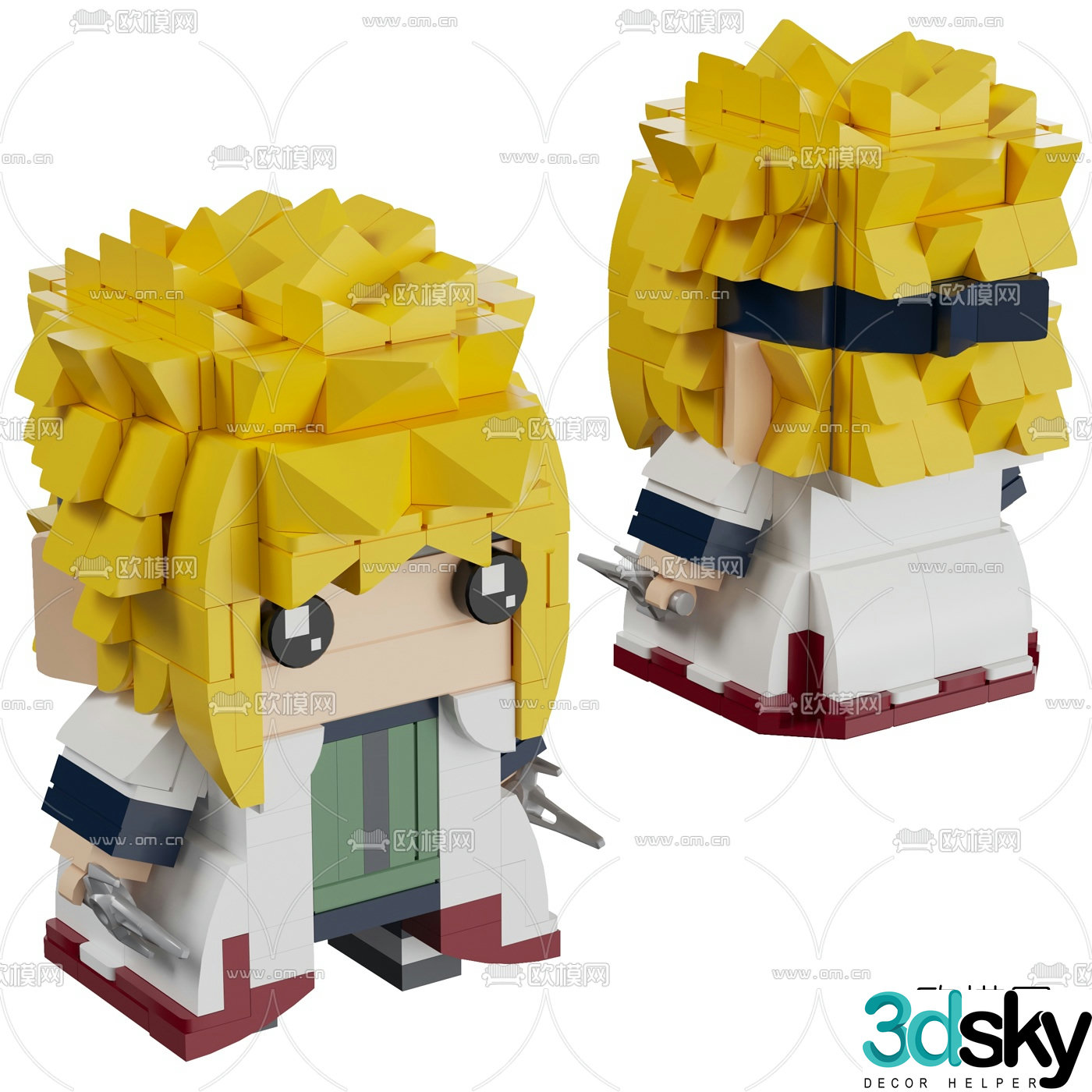 Modern Namikaze Minato toy 3d model