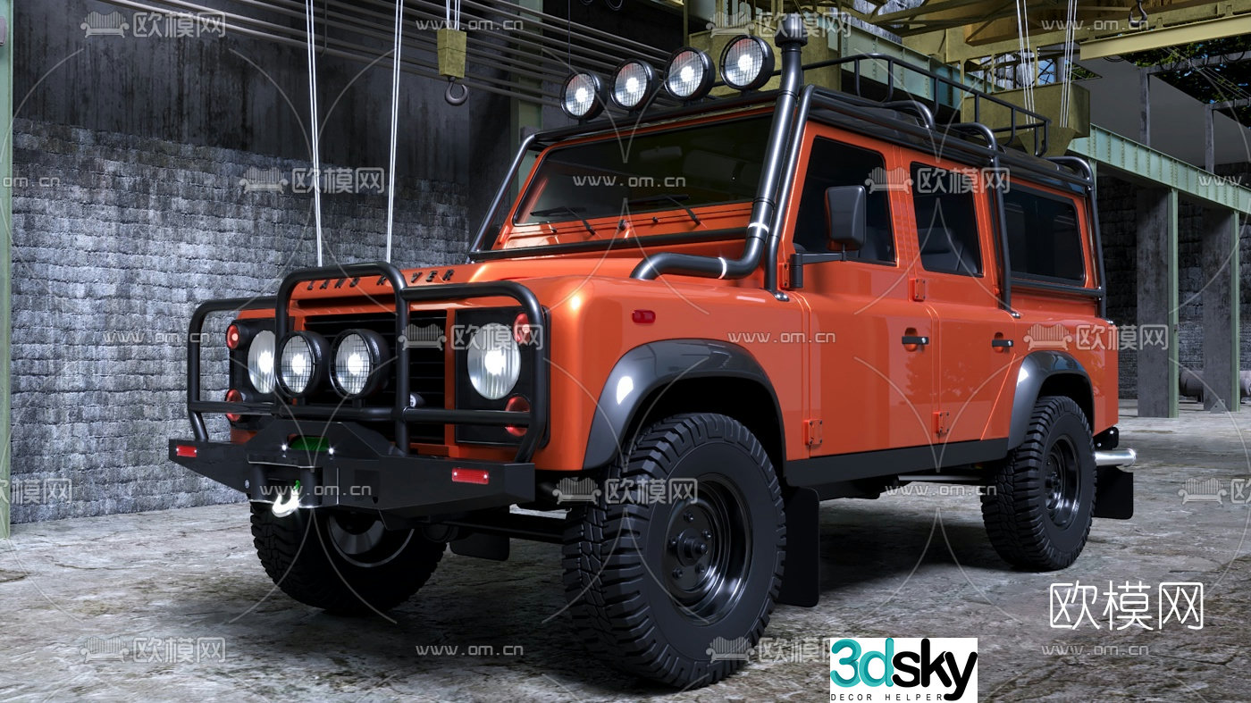 Modern off-road vehicle 3d model