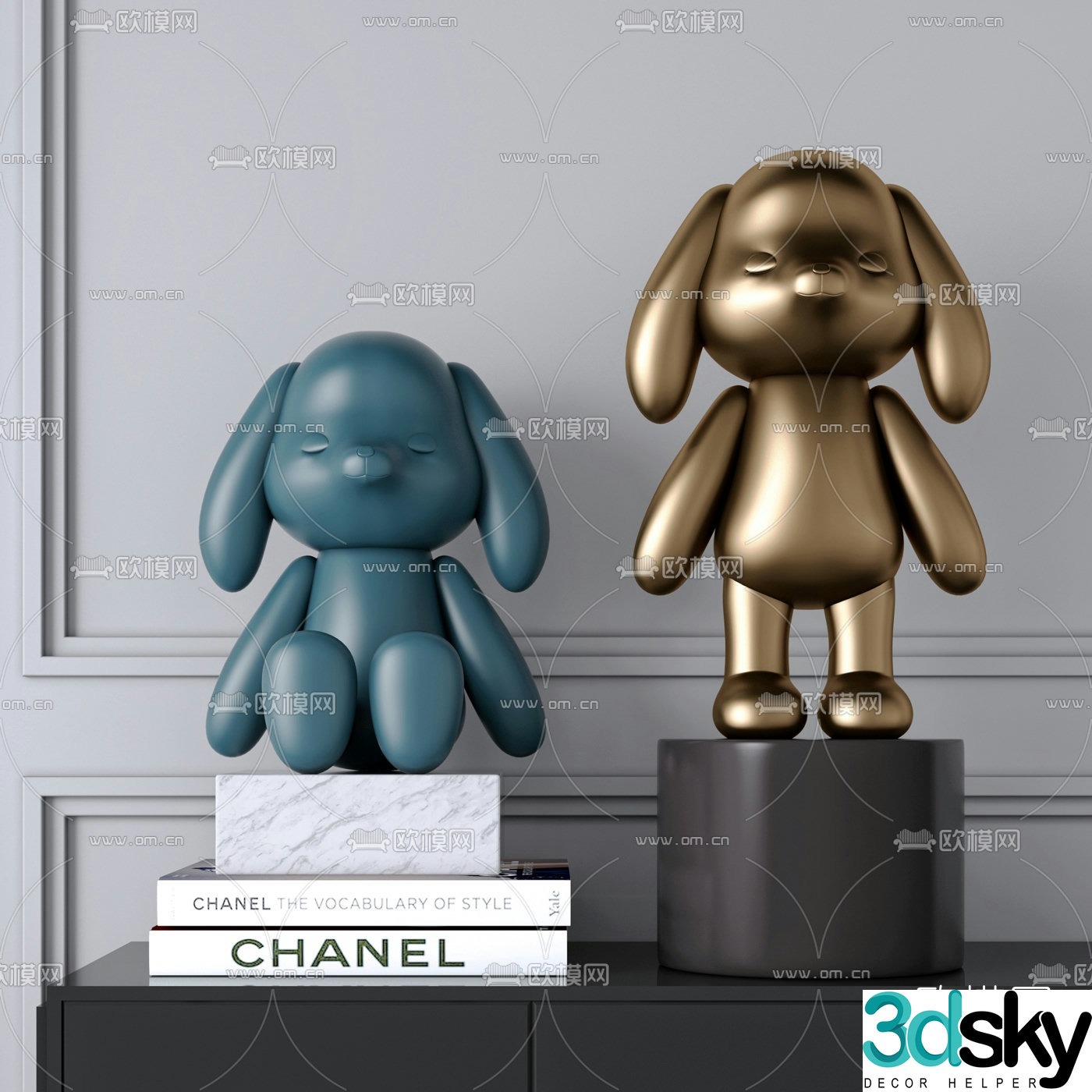 Modern puppy doll 3d model