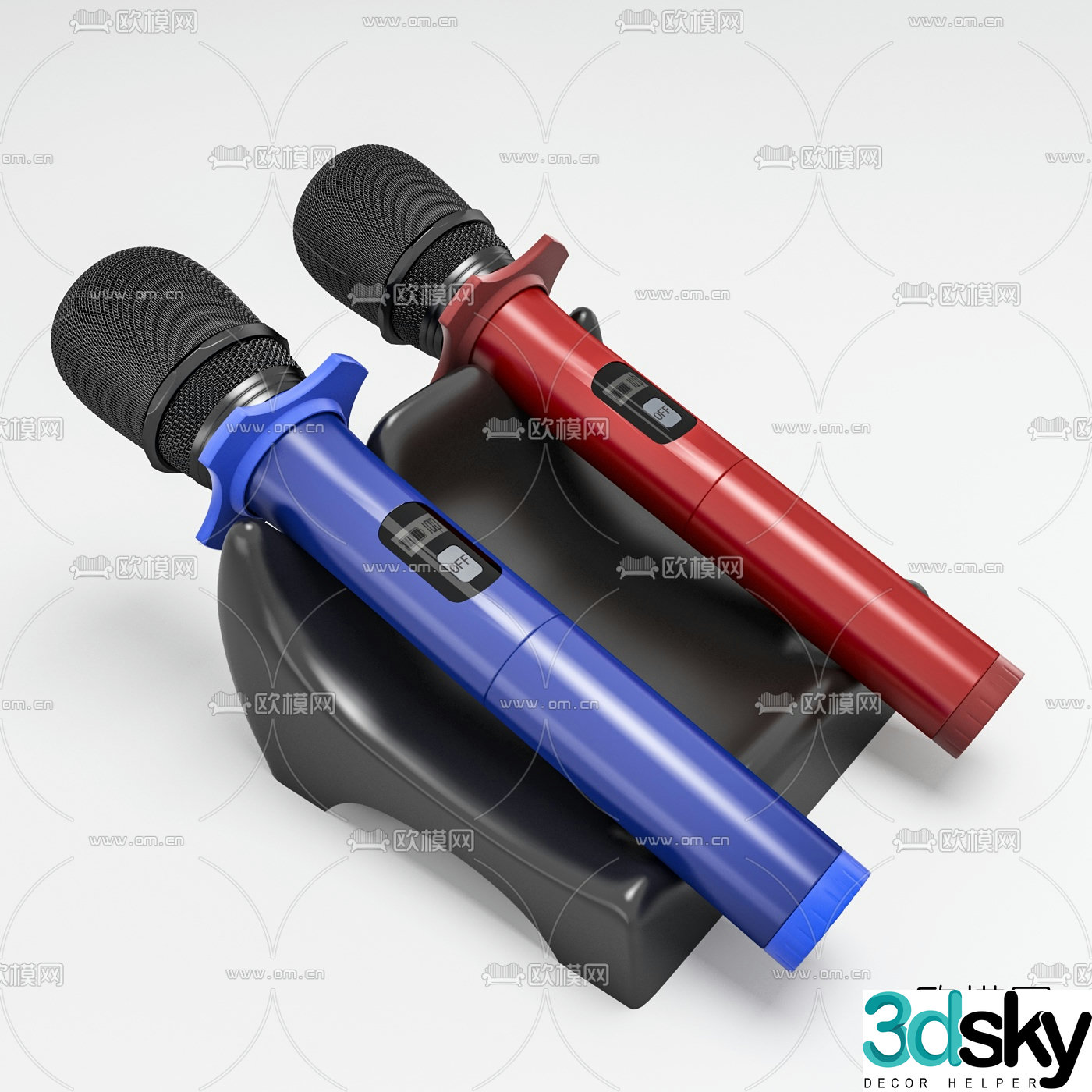 Modern microphone 3d model