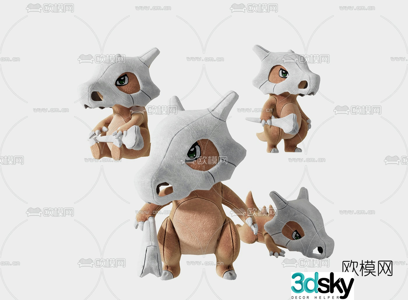 Modern Gala Gala toy puppet 3d model