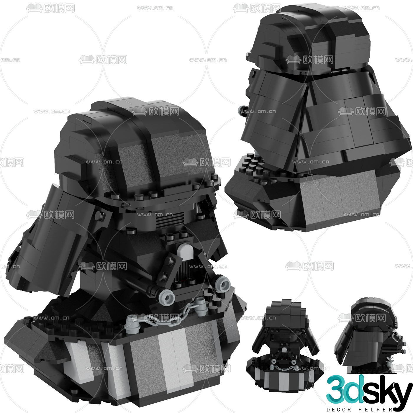 Modern Star Wars toys 3d model