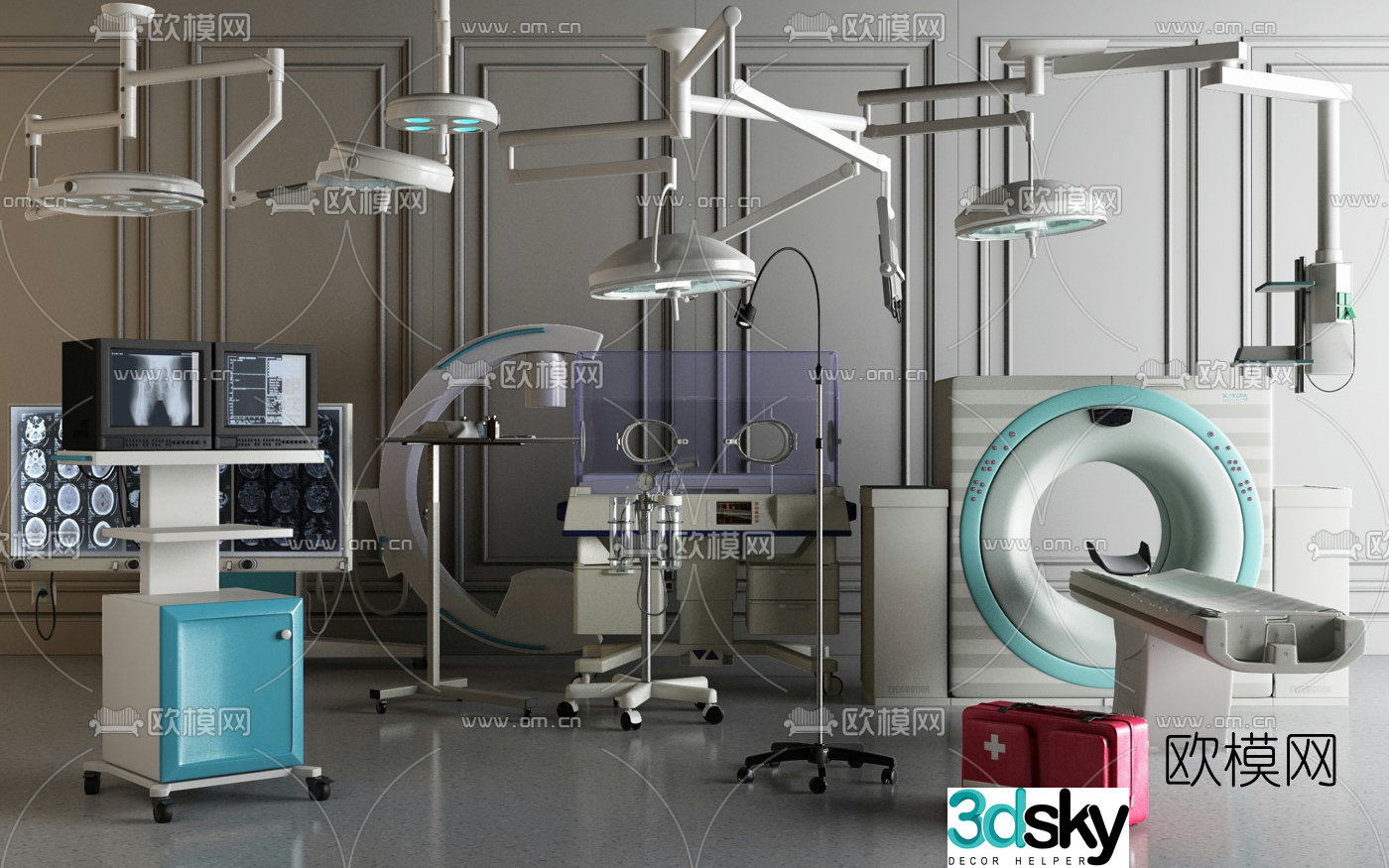 Modern medical equipment 3d model