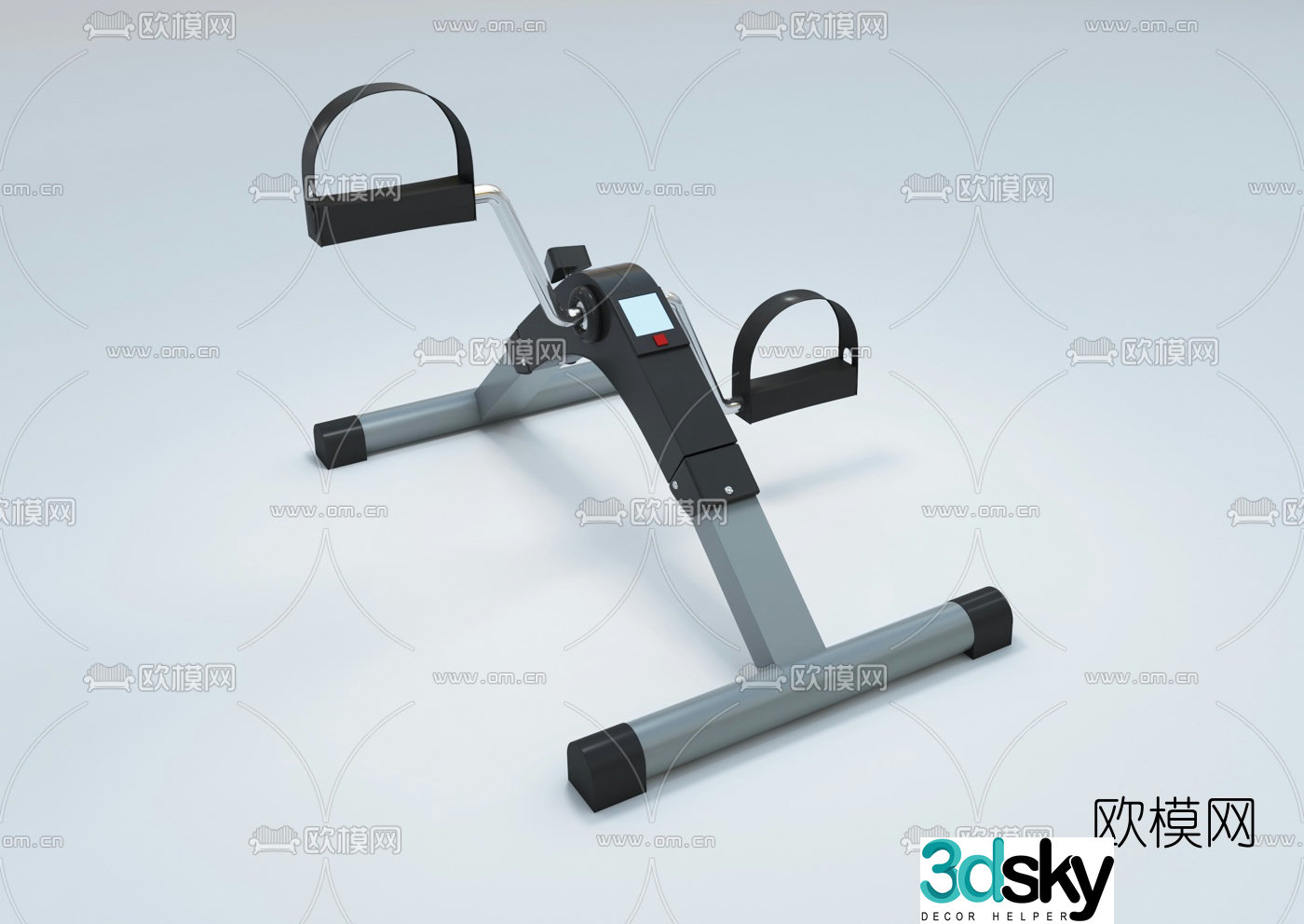 Modern rehabilitation treadmill 3d model