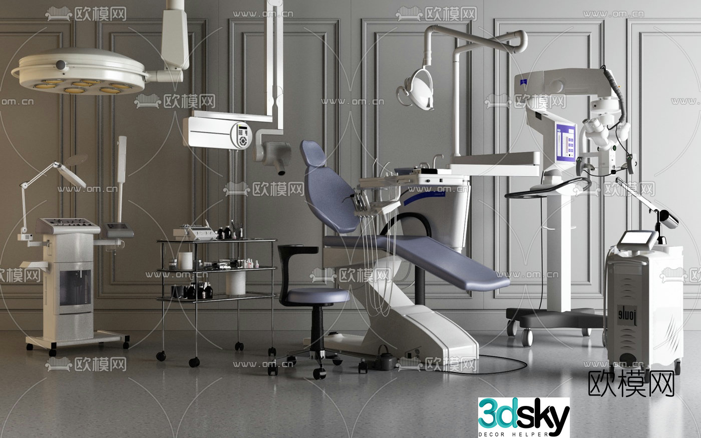 Modern medical equipment 3d model