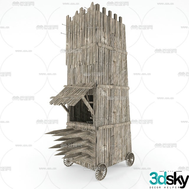 Free 3d model of ancient chinese siege vehicle