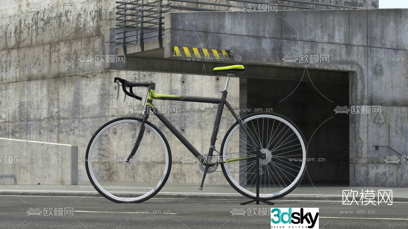 modern bicycle 3d model