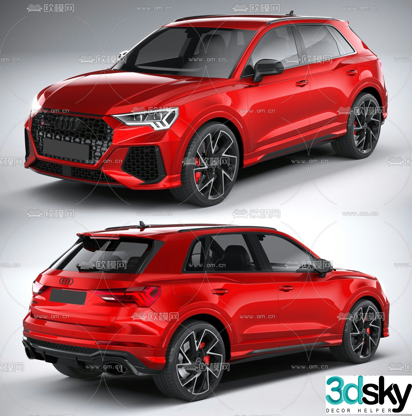 Hyundai Audi Q3 car 3d model