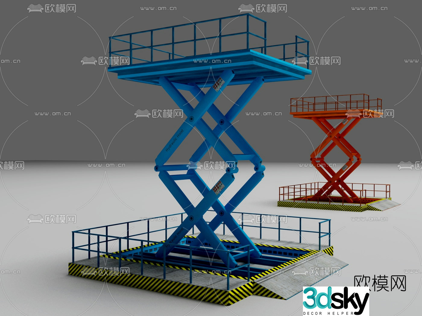 Modern lift table 3d model