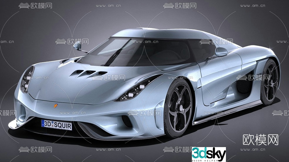Hyundai Koenigsegg sports car car 3d model