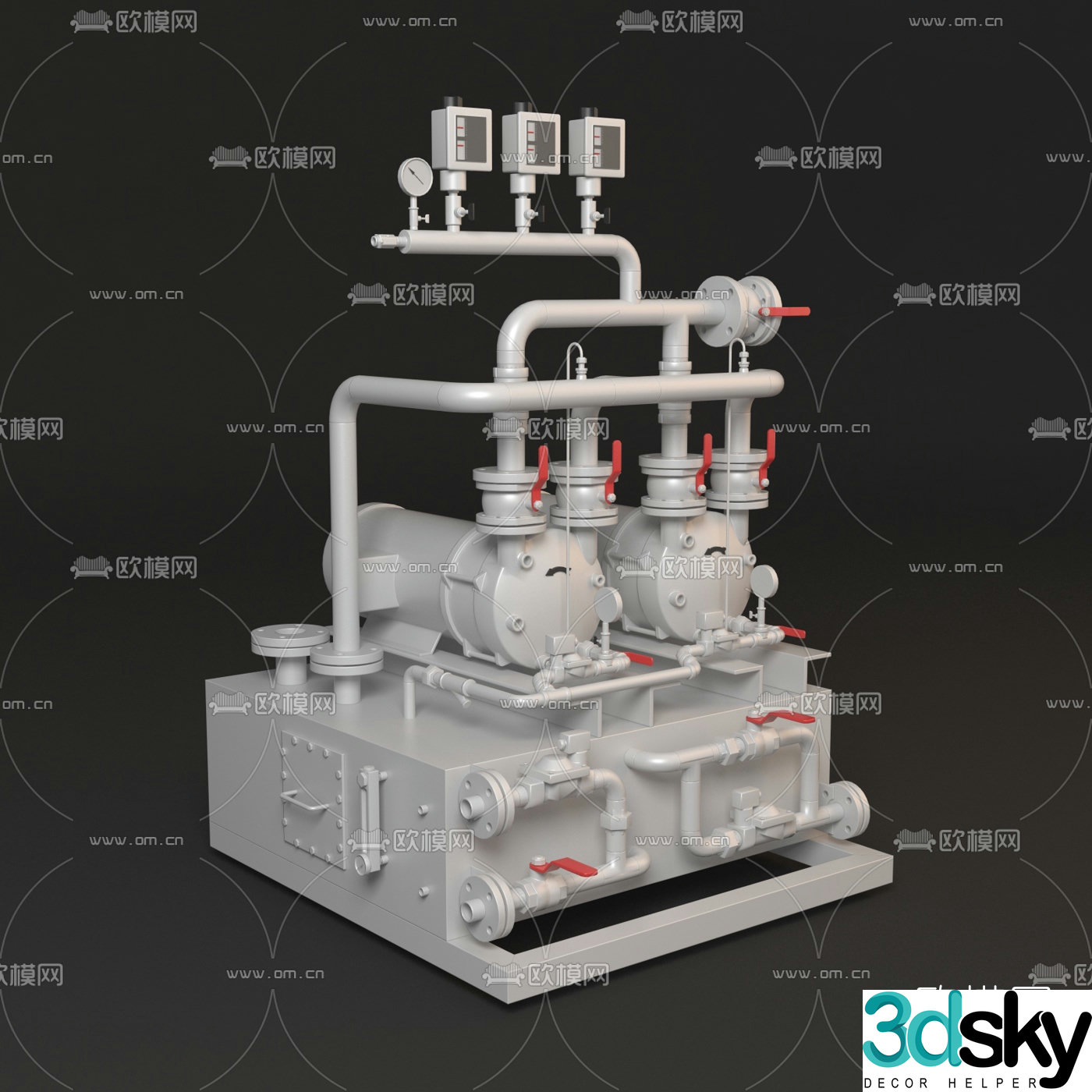 Modern compressor air compressor 3d model