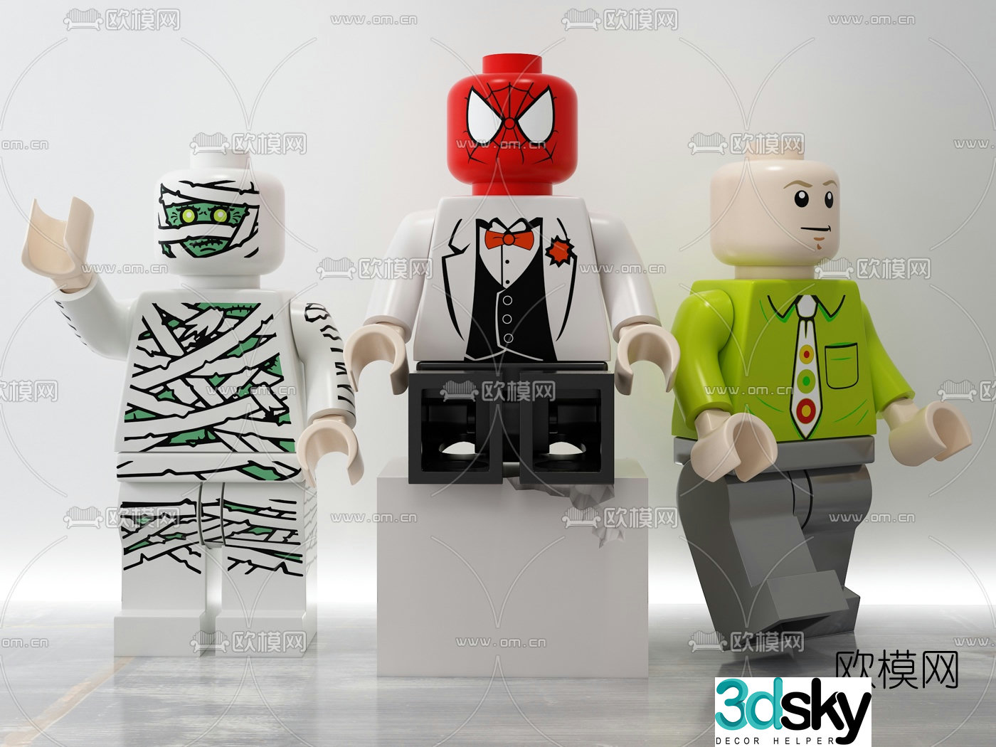Modern cartoon toy 3d model
