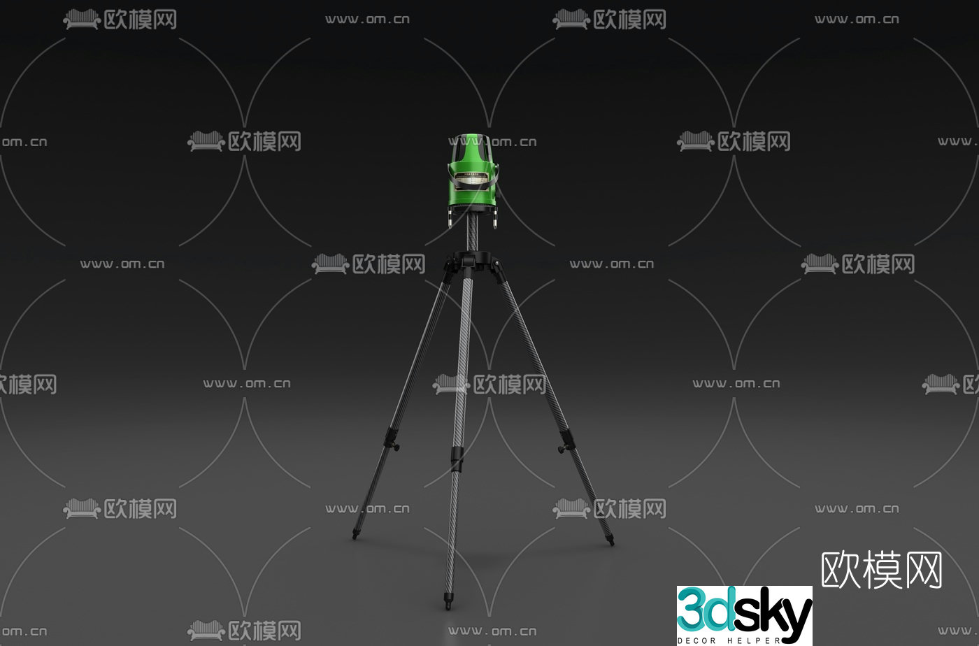 Modern spirit level 3d model