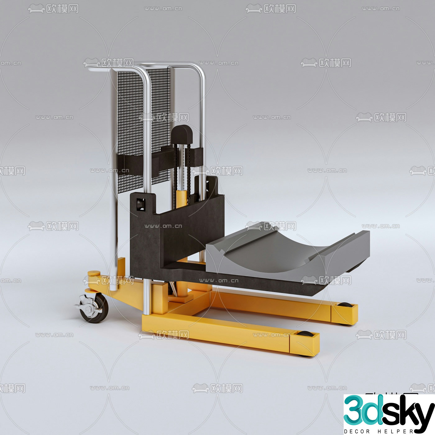 Modern lift forklift 3d model
