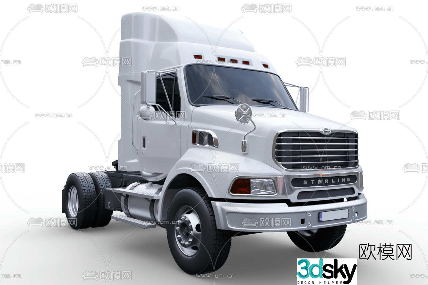 modern ford truck 3d model