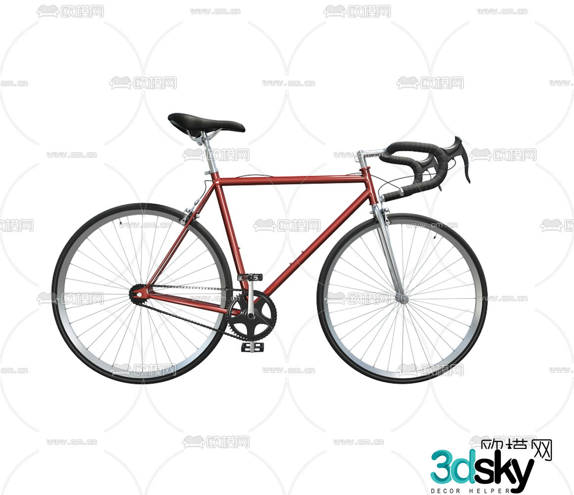 modern bicycle 3d model