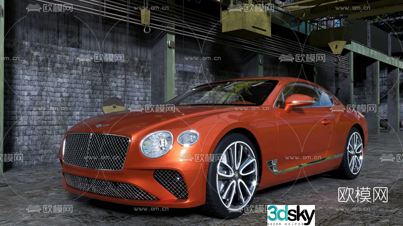 Modern Bentley car 3d model