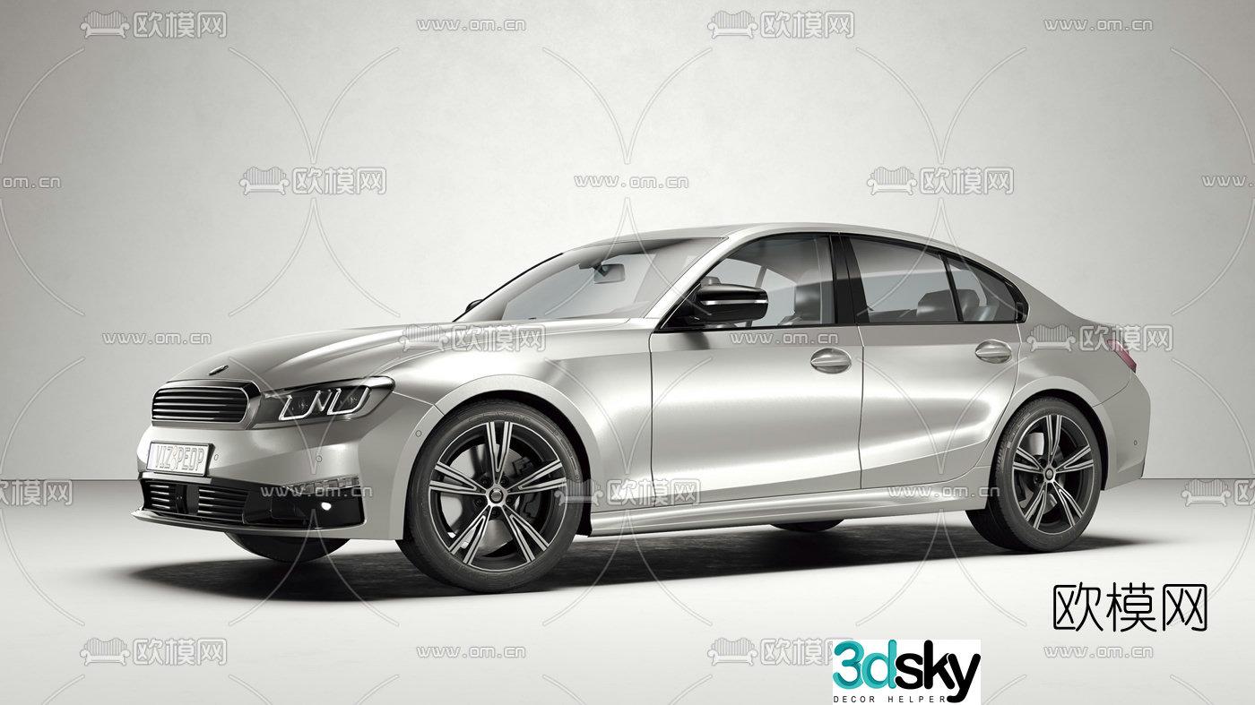 Modern BMW car 3d model