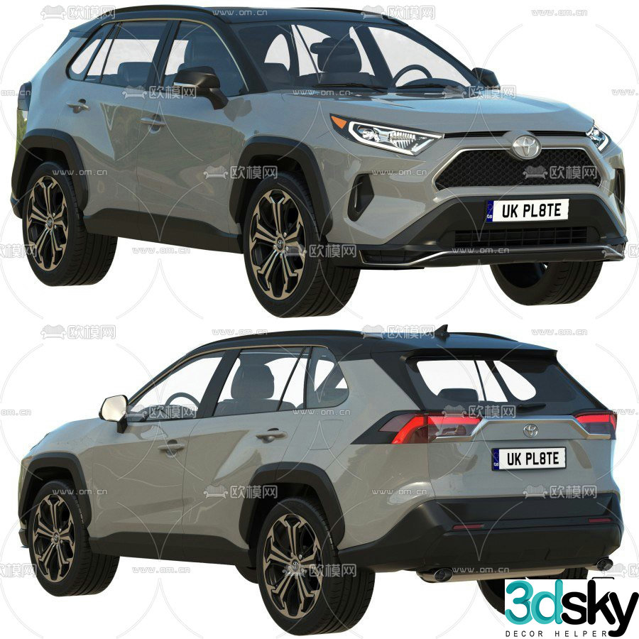 modern car 3d model