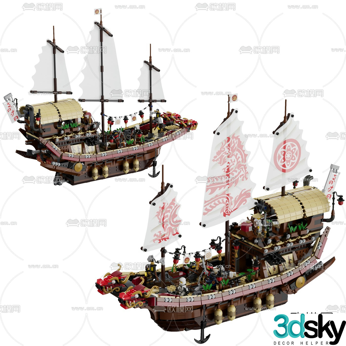 Modern Mission toy 3d model