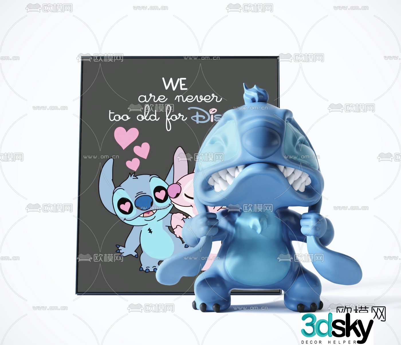 Modern Lilo and Stitch children’s toy 3d model