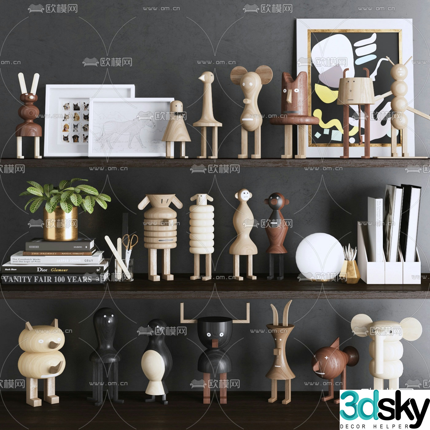 Modern children’s puppet toy 3d model