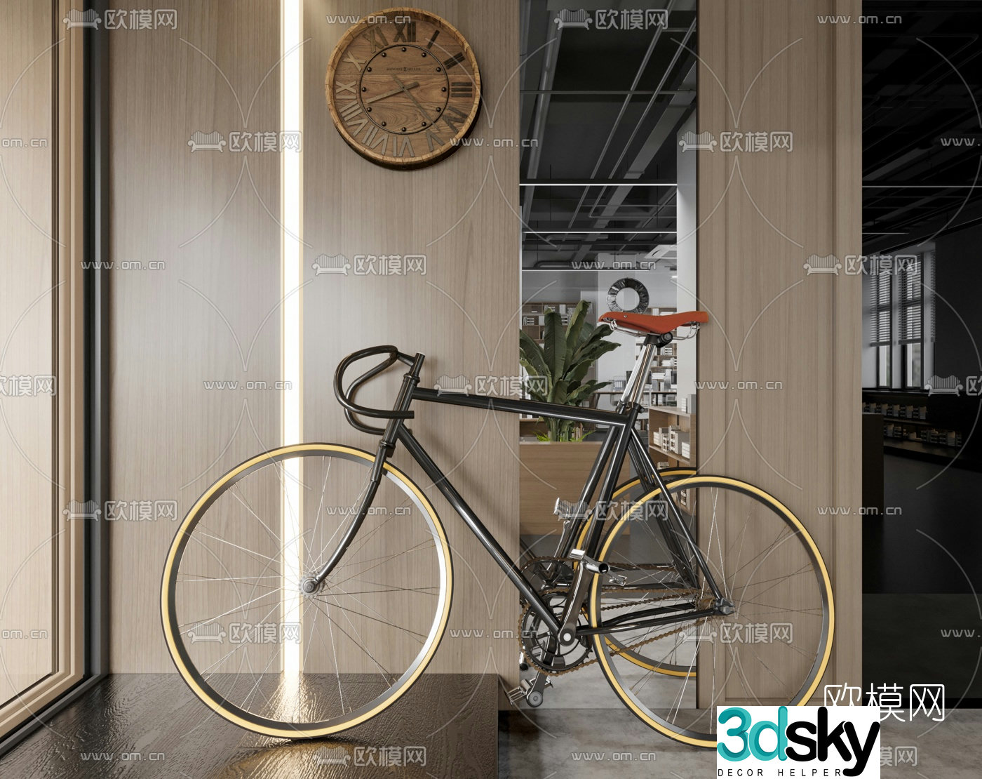 modern bicycle 3d model