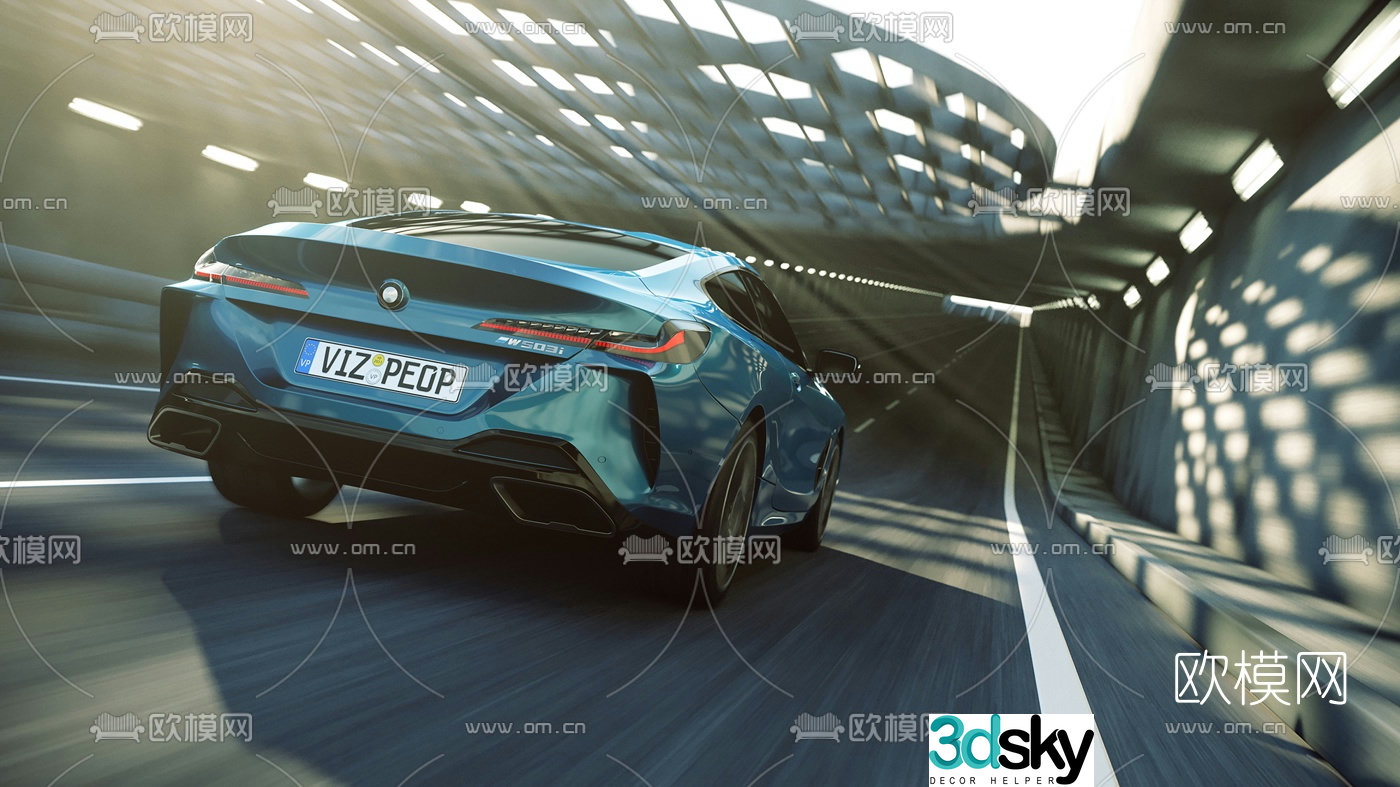 Modern BMW car 3d model