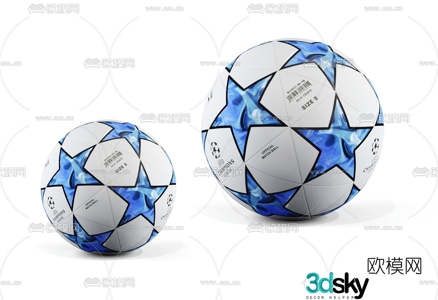 modern football 3d model