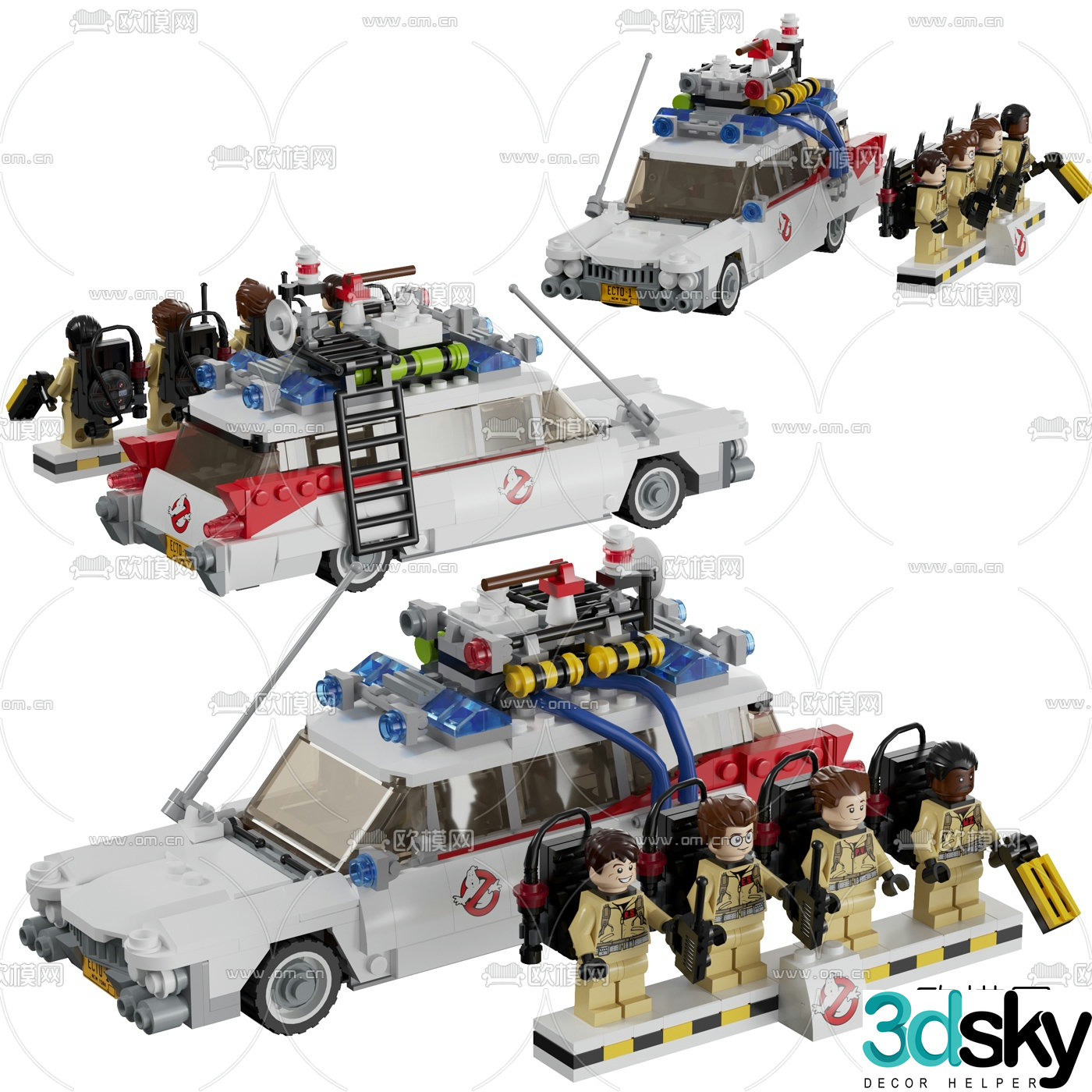 modern car toy 3d model
