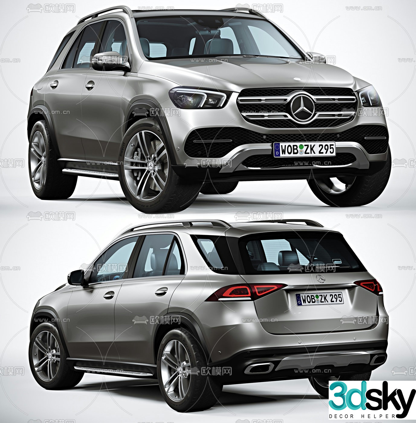 Hyundai Mercedes GLE car 3d model