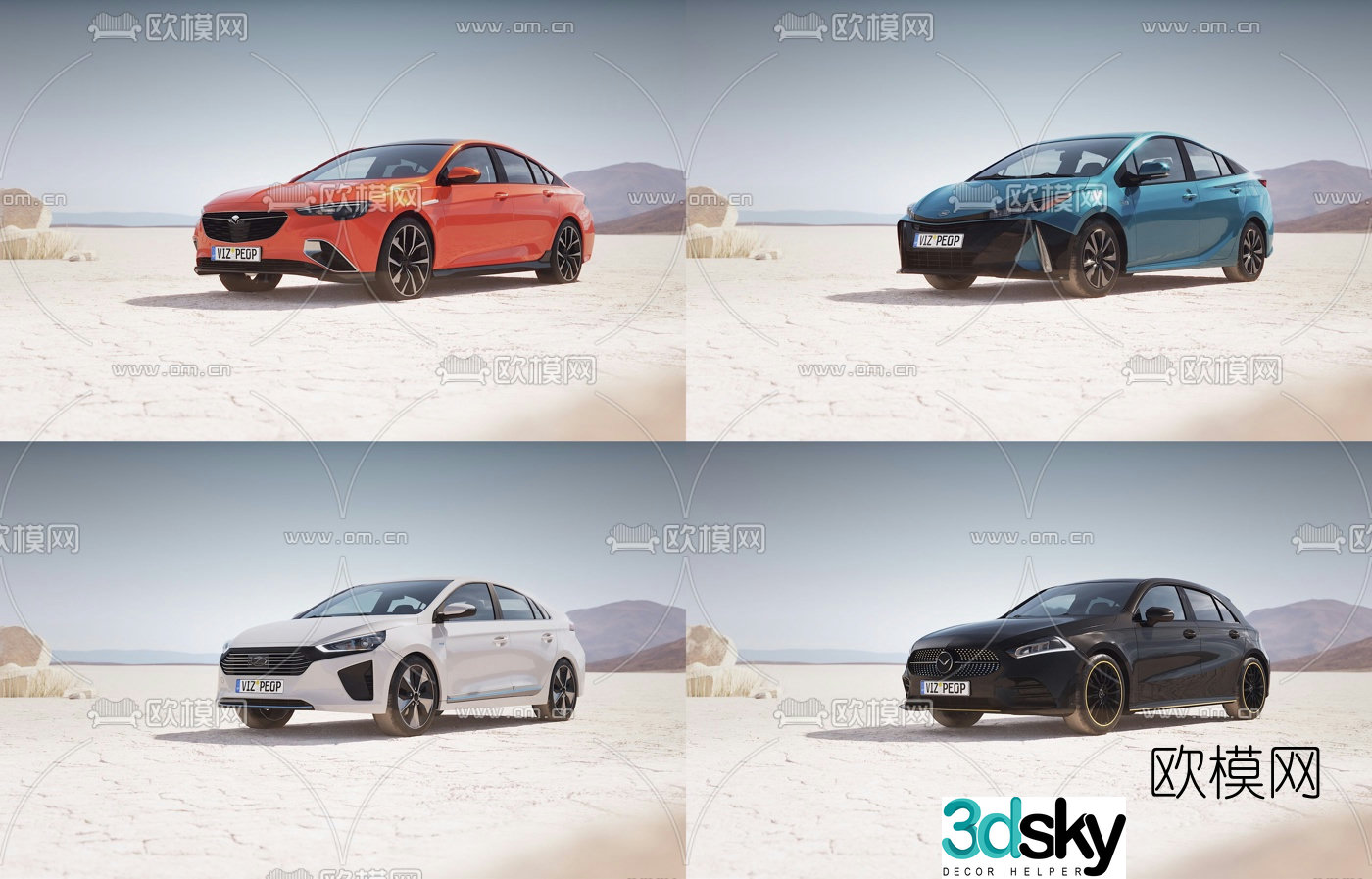 Modern luxury car 3d model