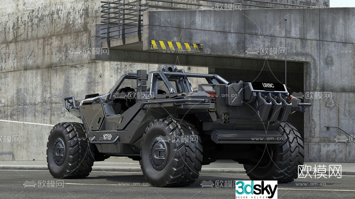 Modern SWAT vehicle 3d model