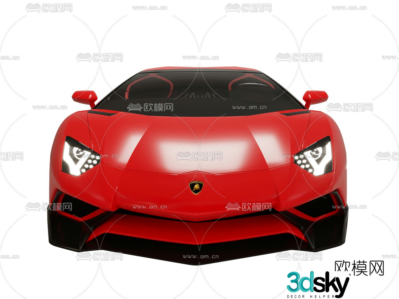 Modern Ferrari sports car 3d model
