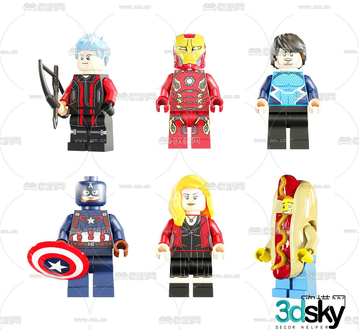 Modern cartoon character toy 3d model