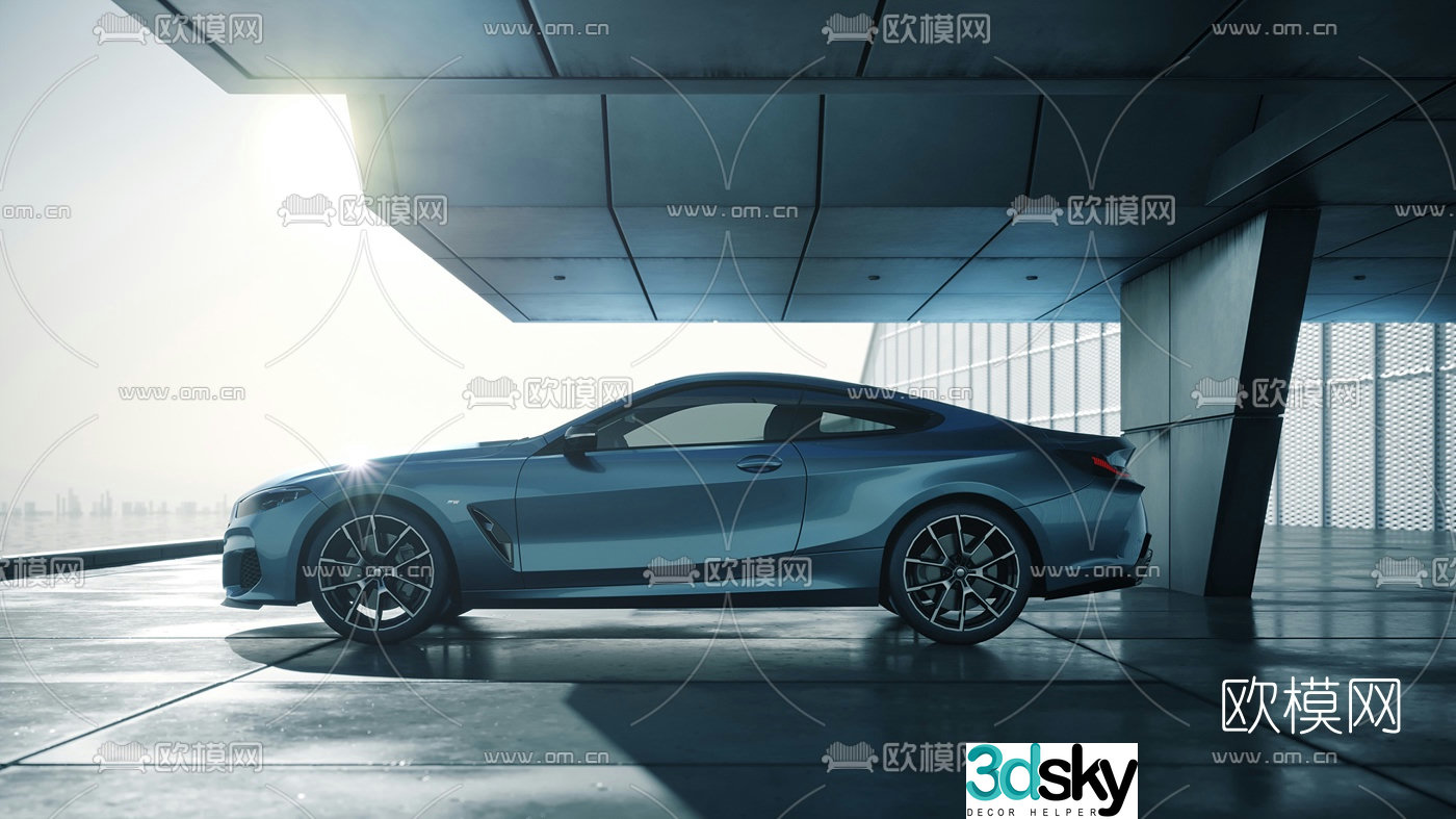 Modern BMW car 3d model