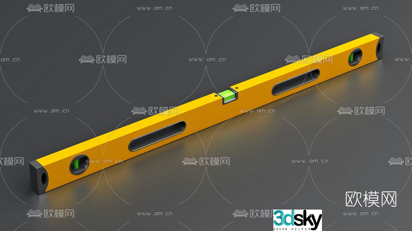 Modern horizontal ruler 3d model