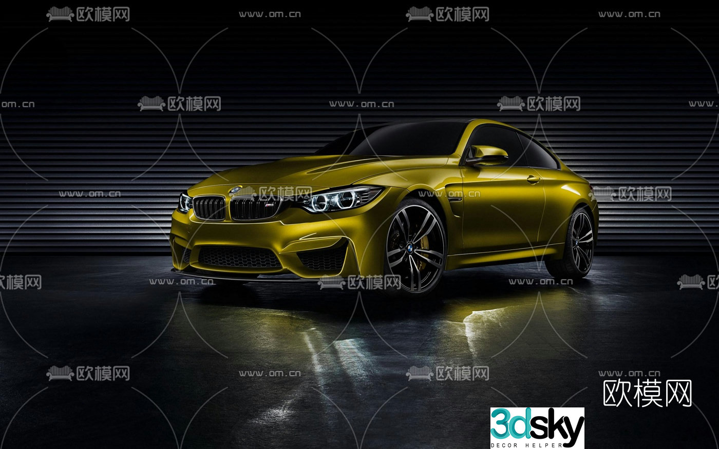 Modern BMW car 3d model