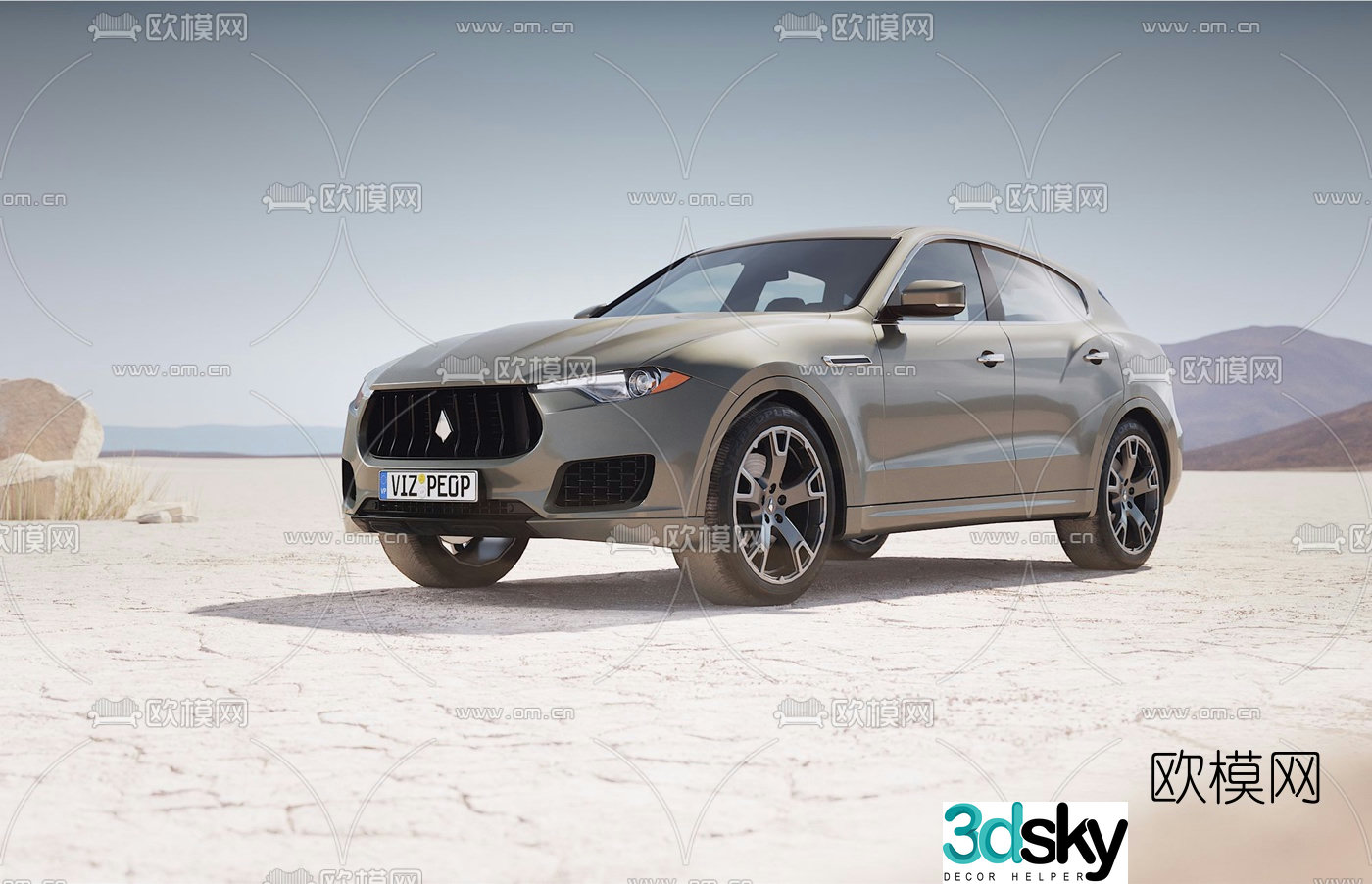 Modern SUV car 3d model
